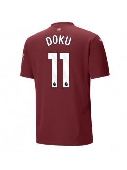 Manchester City Jeremy Doku #11 Ausweichtrikot 2024-25 Kurzarm